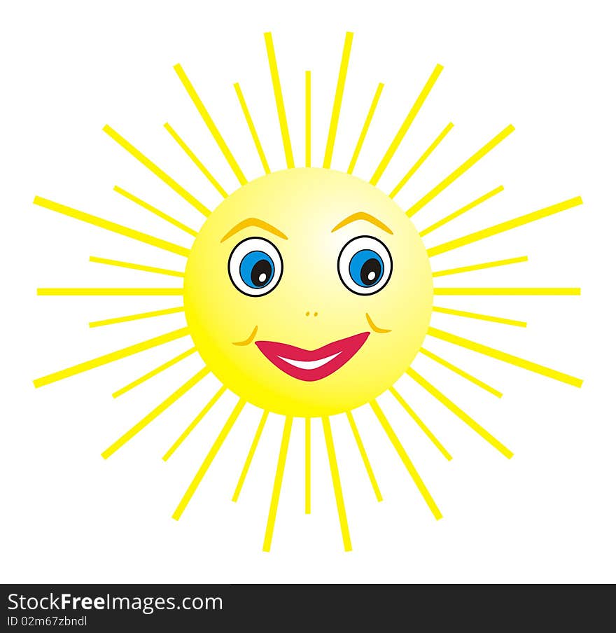 Cheerful sun