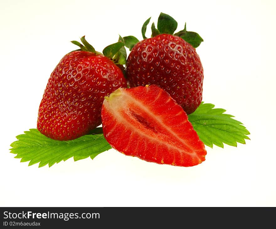 Studio photo of isolated fruit on white background. Studio photo of isolated fruit on white background