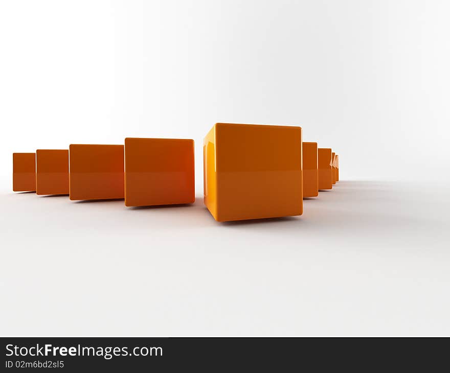 A 3d box grafic on a white background. A 3d box grafic on a white background