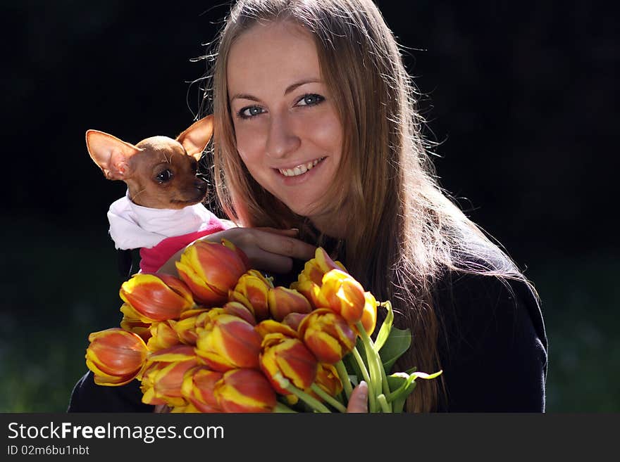 Closeup portrait of a beautiful young woman. Closeup portrait of a beautiful young woman