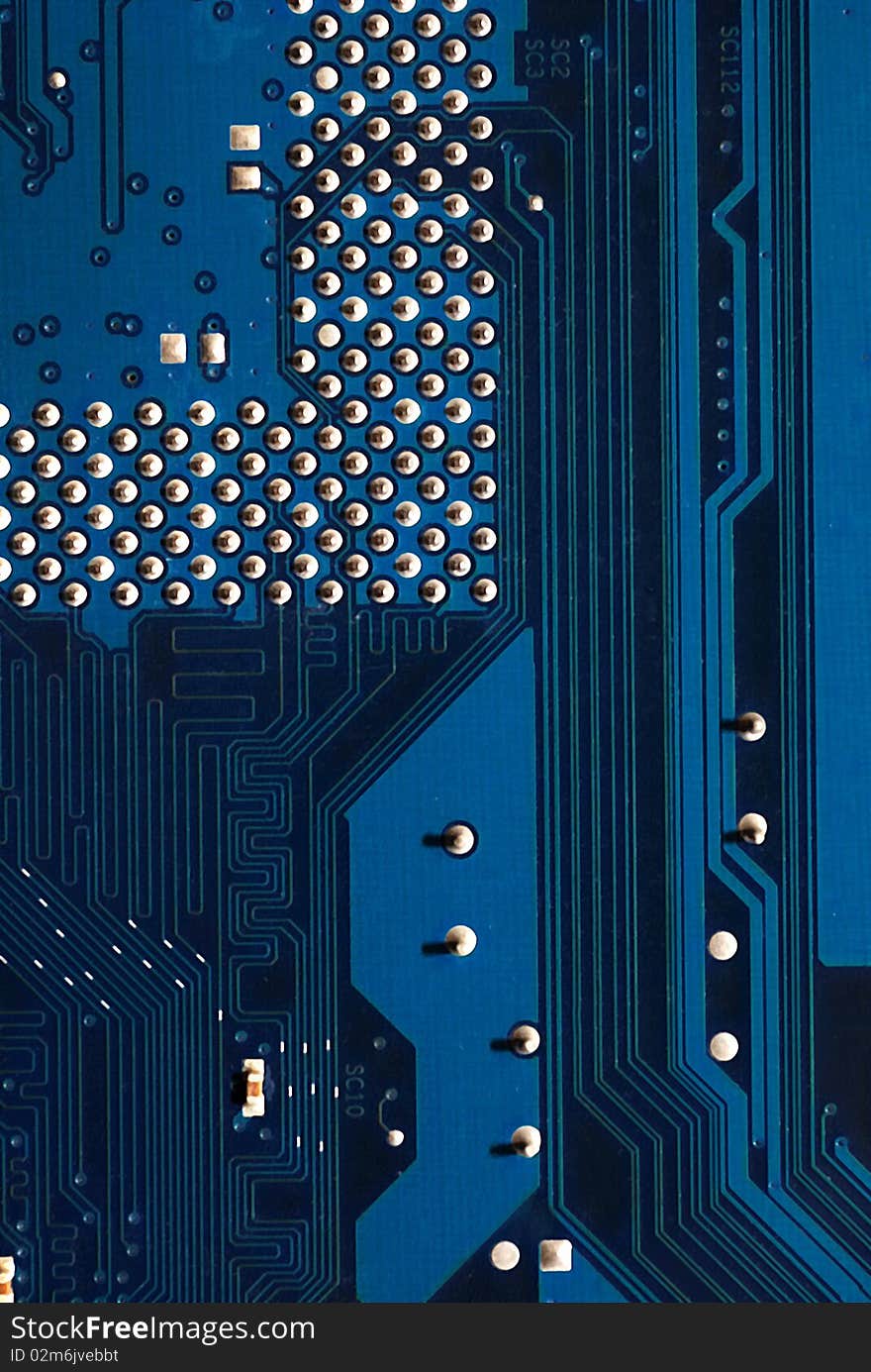 Tech oriented design background from motherboard lines and shapes details. Tech oriented design background from motherboard lines and shapes details