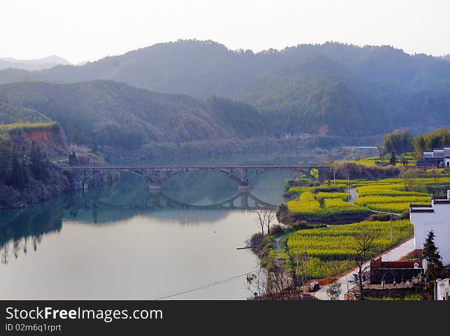 Chinese jiangxi province an ancient village. Chinese jiangxi province an ancient village