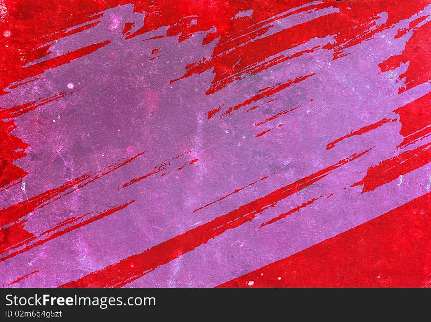 Red wall with a grunge background (texture)