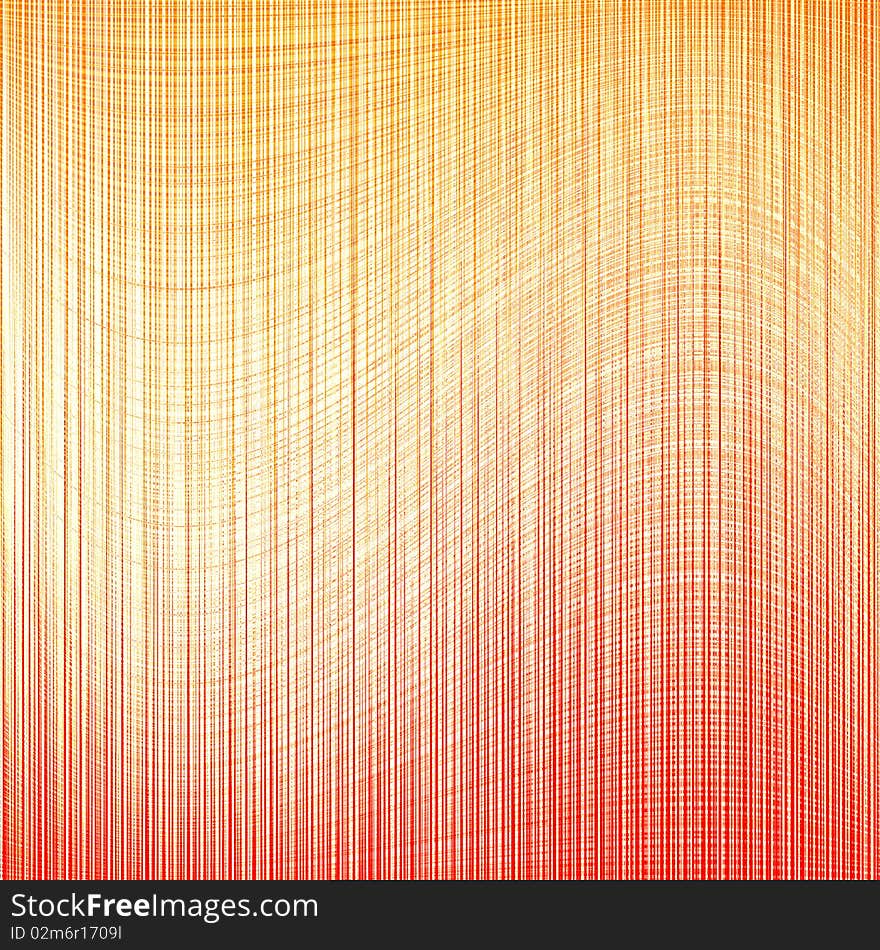 Abstract waves golden orange background