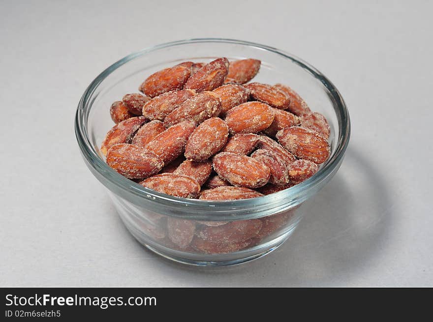 Bowl of Smoked Almonds