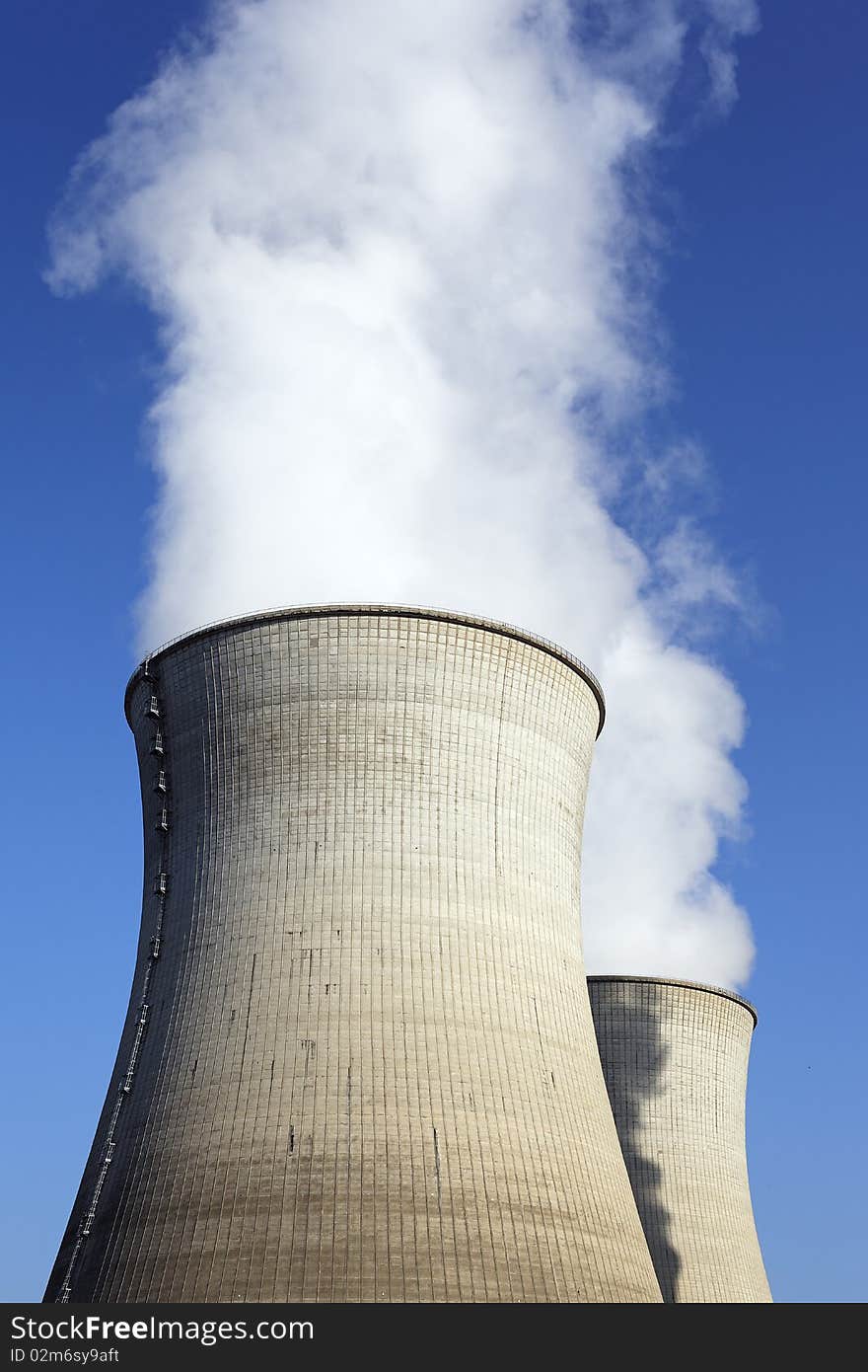 Two chimney of an electric industry. Two chimney of an electric industry