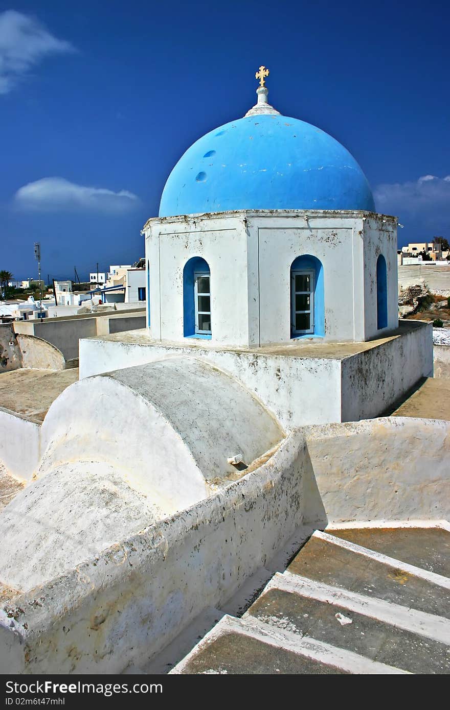 Greek church taken in Santorini