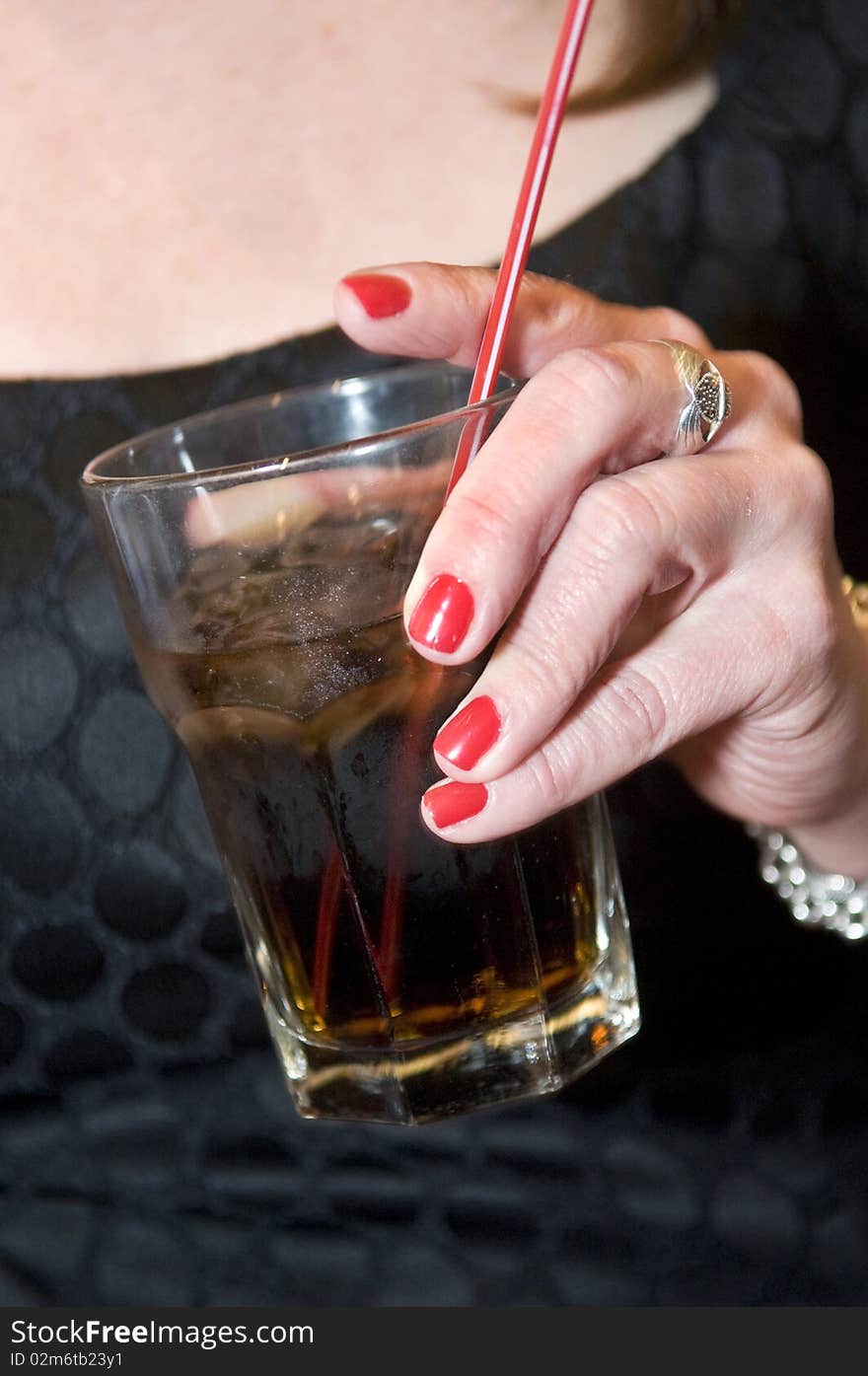 Glass of alcohol drink at the reception. Glass of alcohol drink at the reception