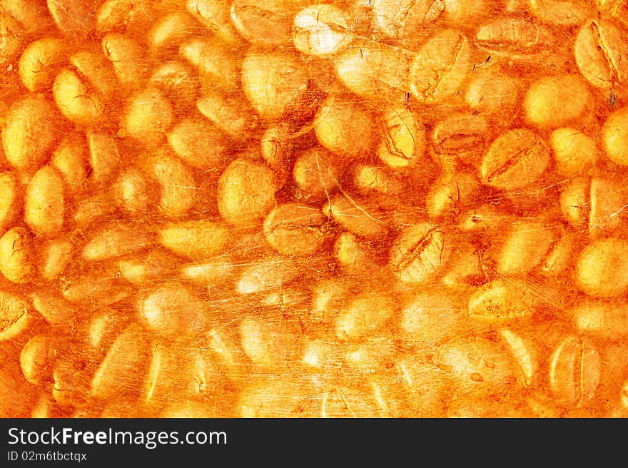 Grunge coffee beans background texture. Grunge coffee beans background texture