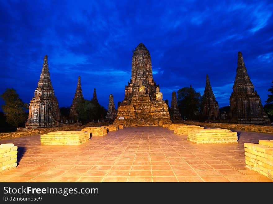 The Old  Pagoda In Twilight