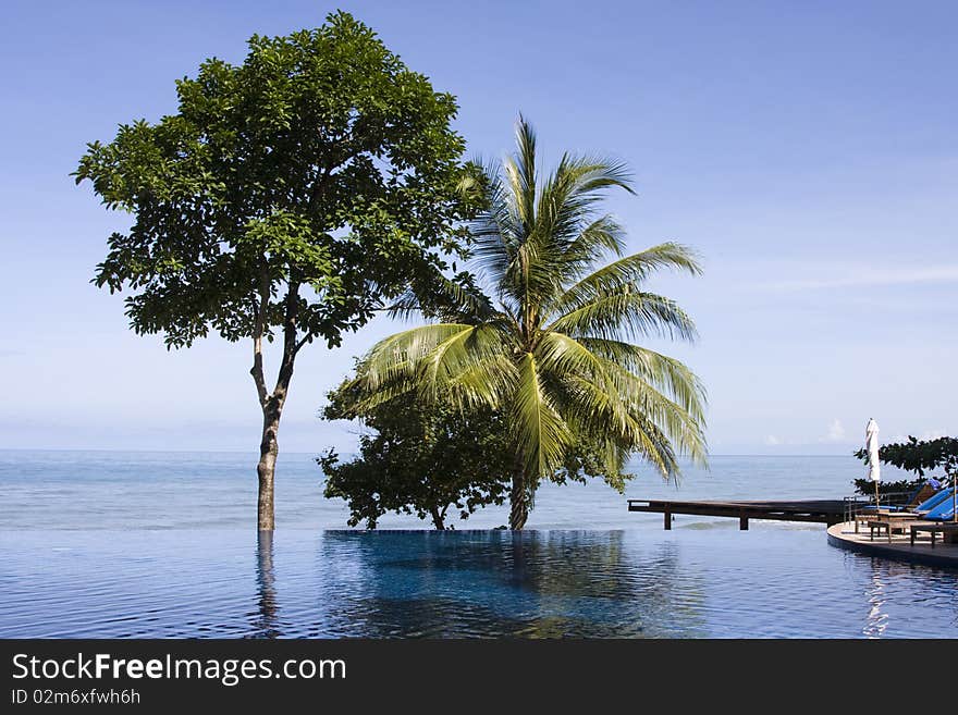 Swimming pool in island of Koh Chang.Thailand. Swimming pool in island of Koh Chang.Thailand.