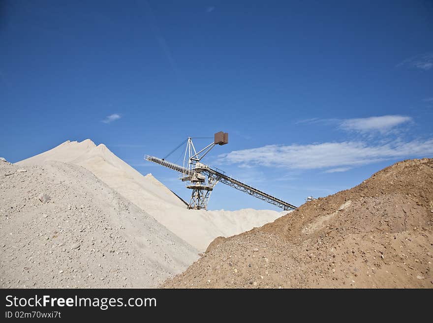 Conveyor On Site At Gravel Pit