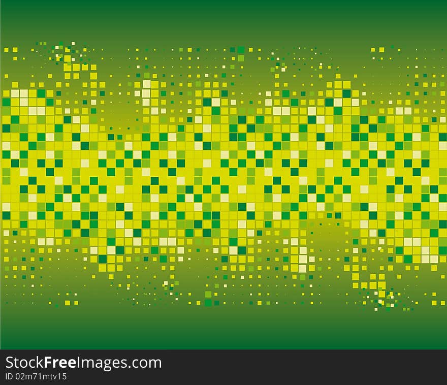 Abstract background of green and yellow