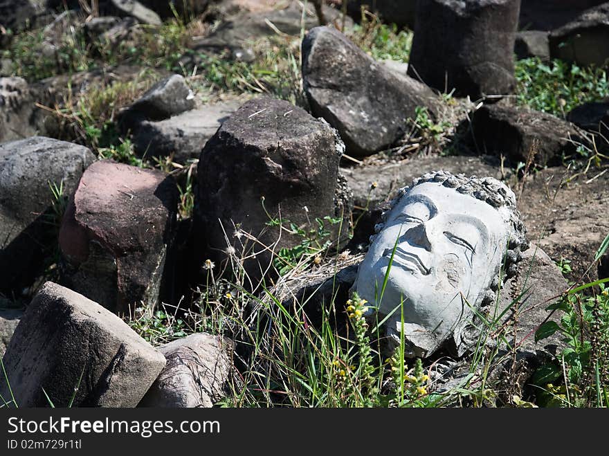 Head of buddha image