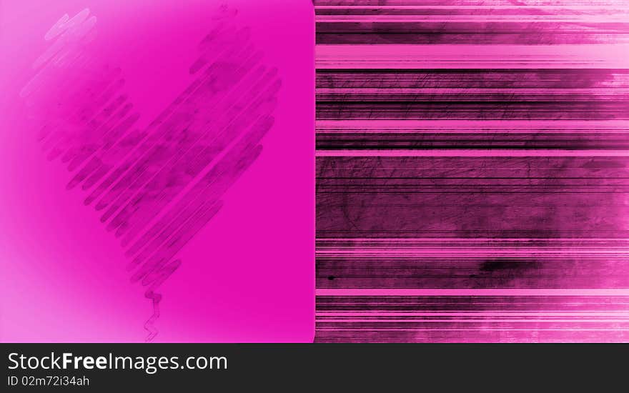 Grunge love pattern background