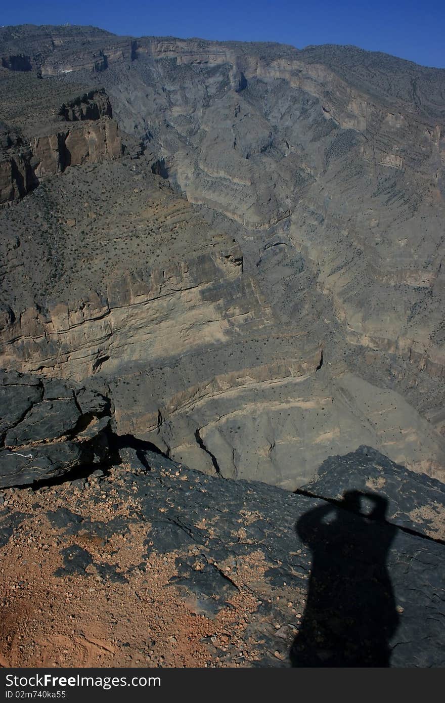 Jebel shams, highest mountain in oman