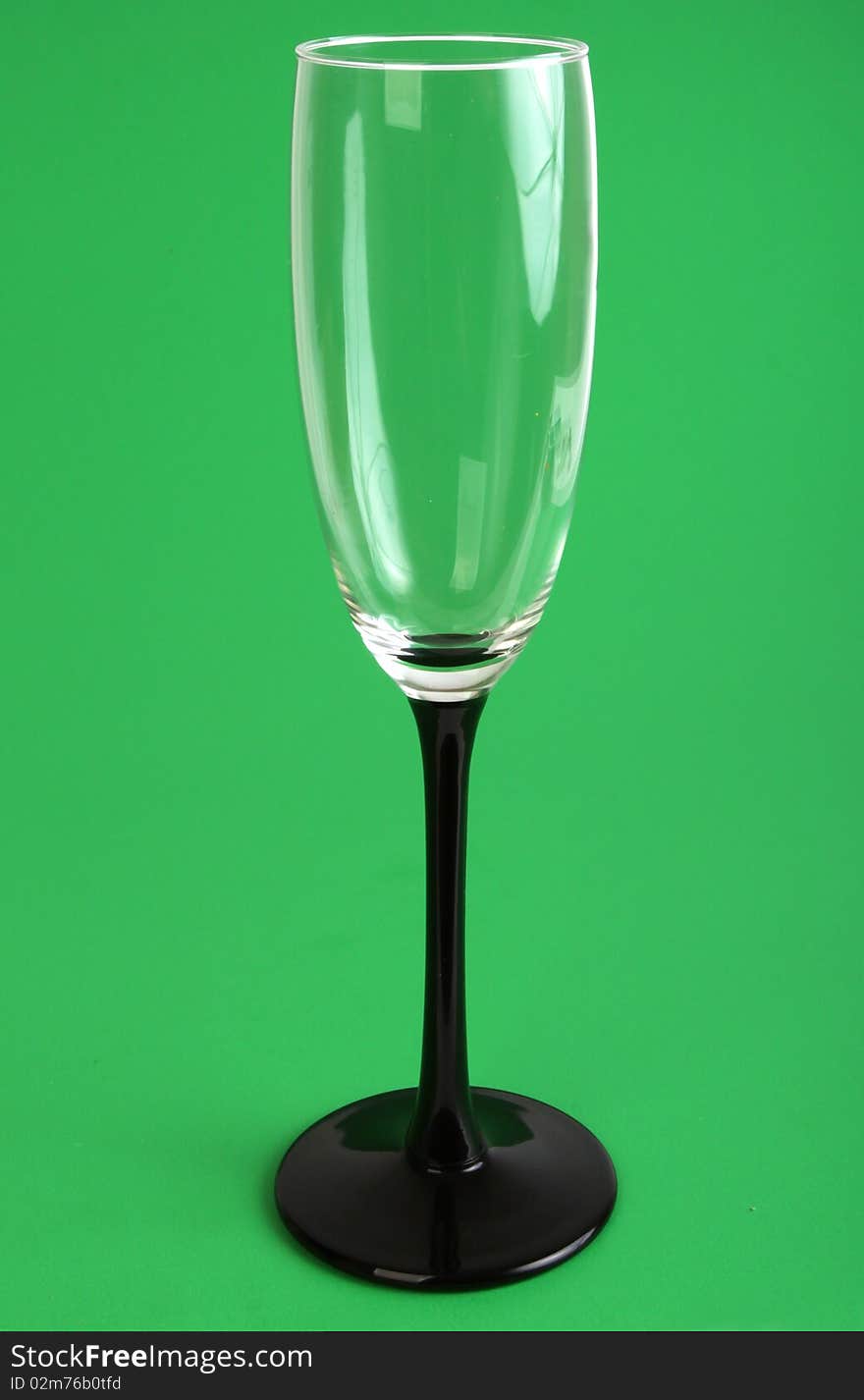 Empty wine glass