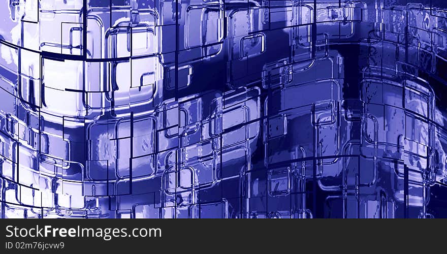 Abstract texture of soft metal squares