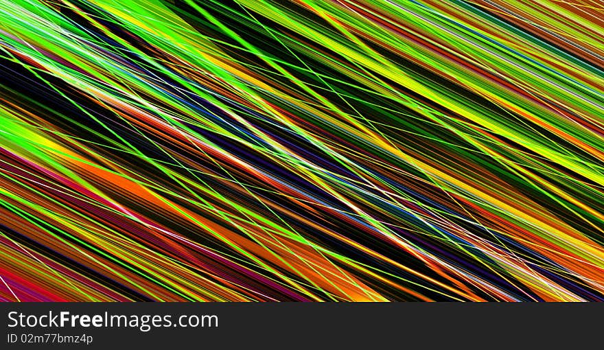 Abstract stripes and lines on a dark background