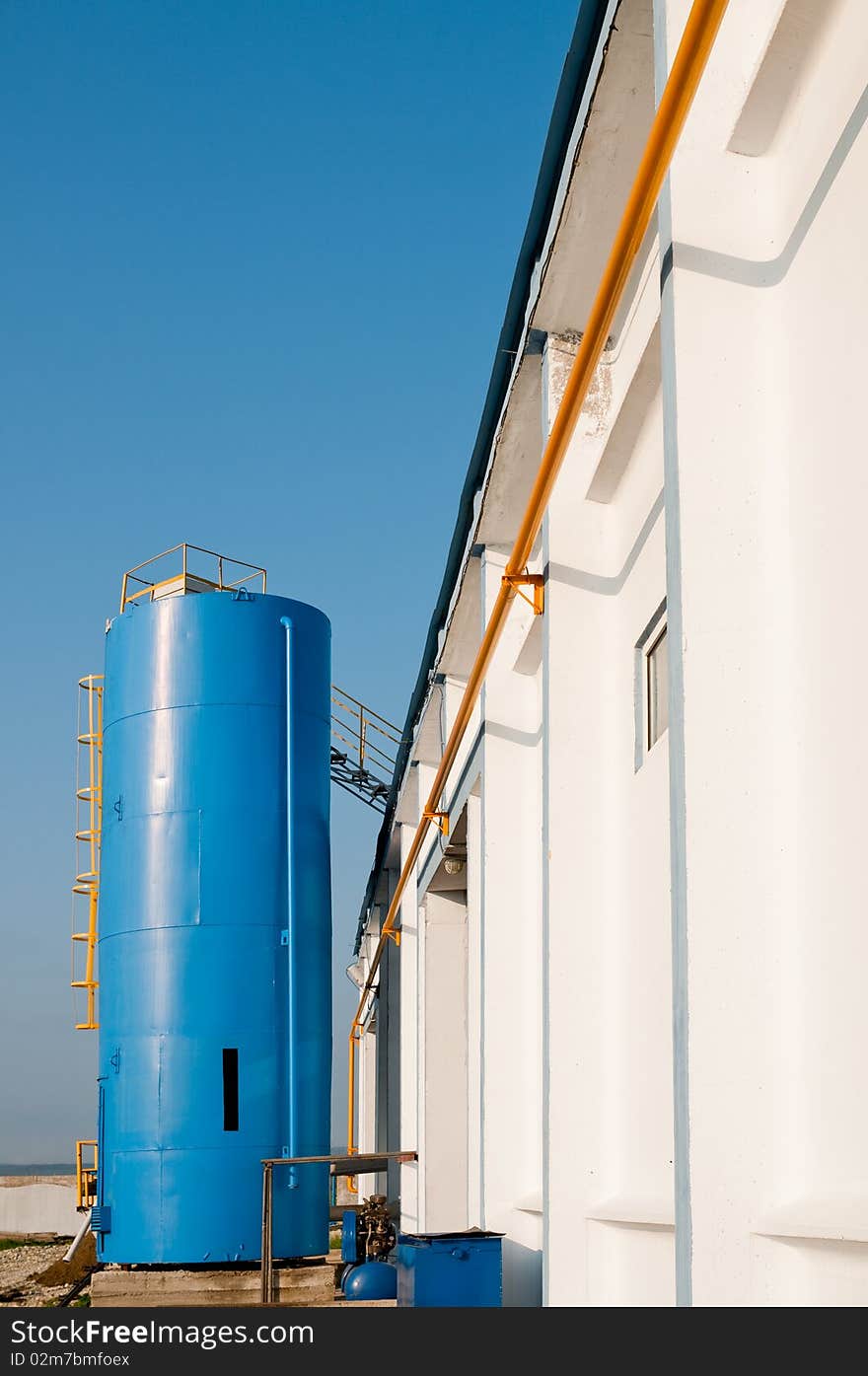 Memory bunkers at factory on manufacturing of dry mixes for building. Memory bunkers at factory on manufacturing of dry mixes for building.