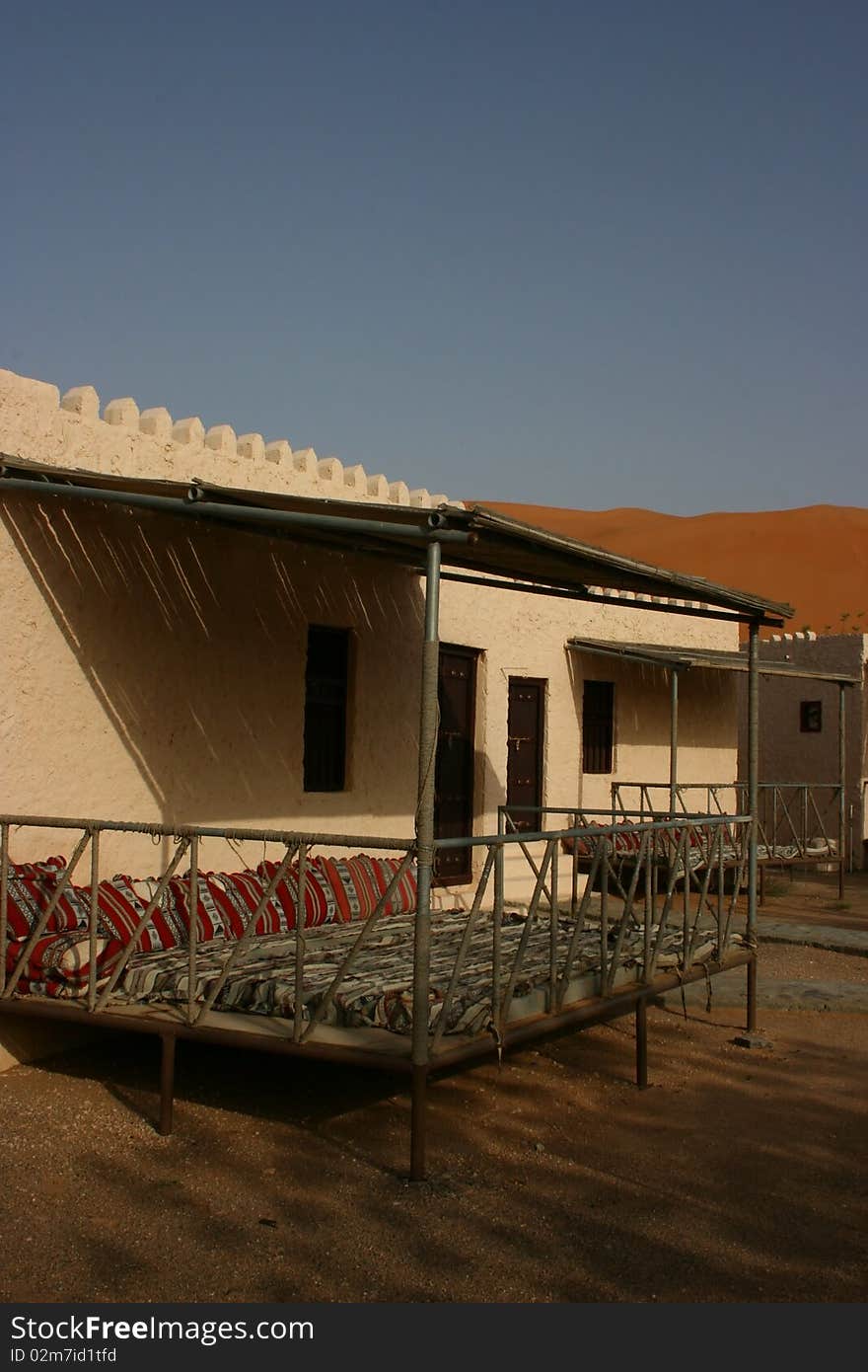 Desert camp in wahiba sands, oman