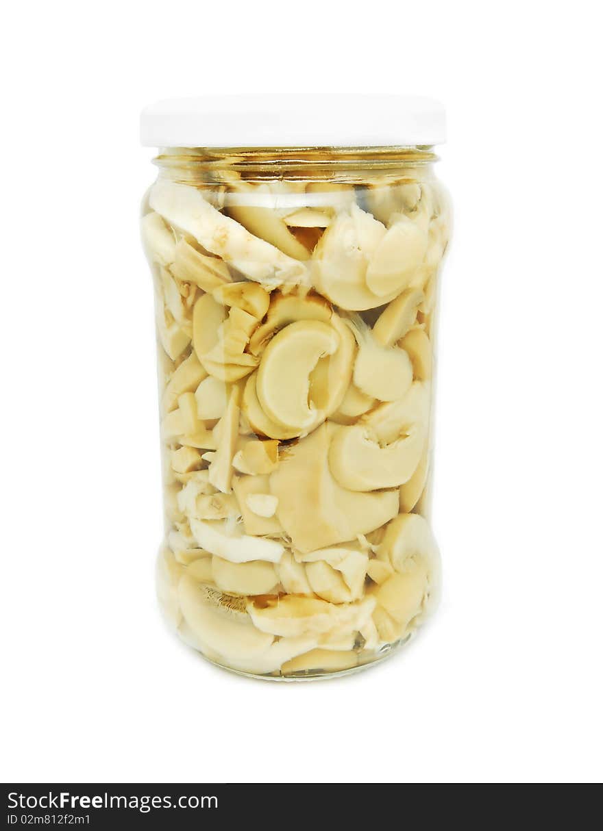 Mushroom in jar