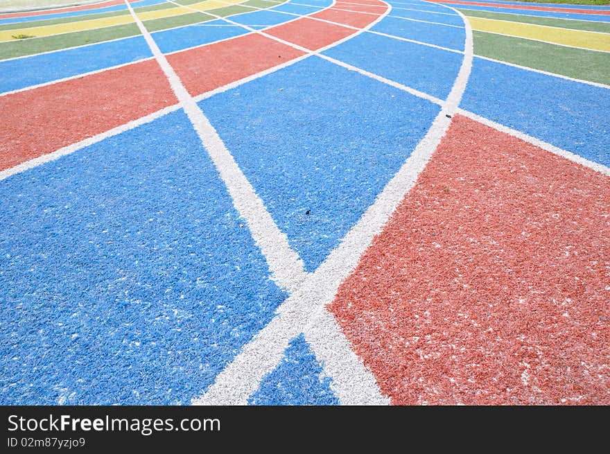 It is a color racing field. It is a color racing field