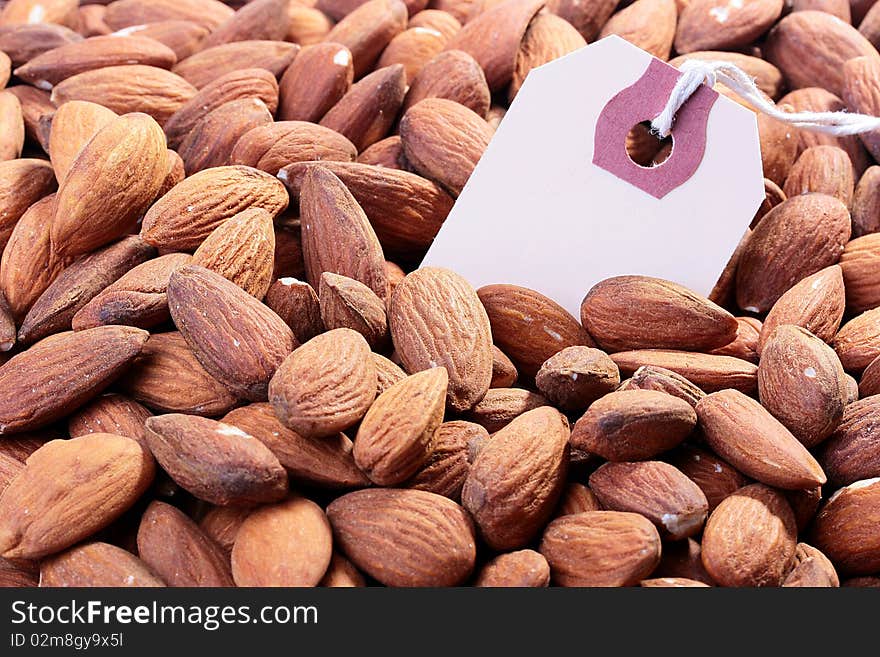 Crop of almond nuts