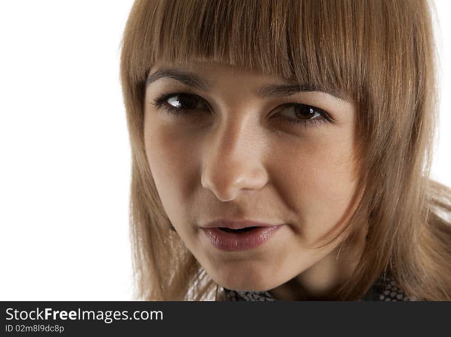 Portrait of the beautiful young girl