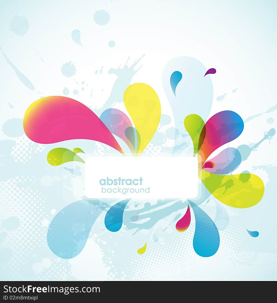 Abstract colored background. Vector art