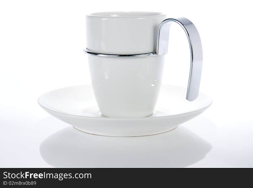 Isolated and elegant coffee cup