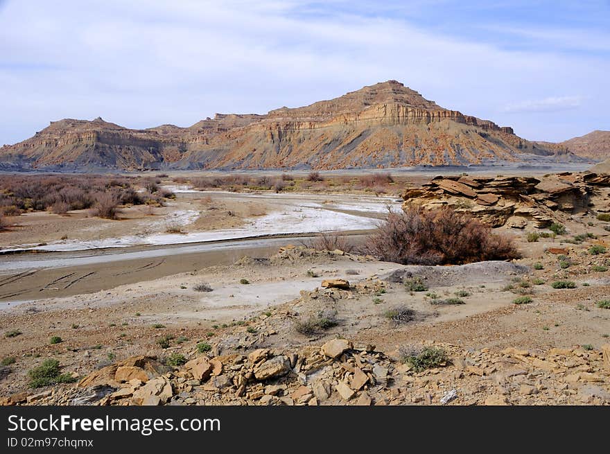 Sandstone Cliff Near Big Water