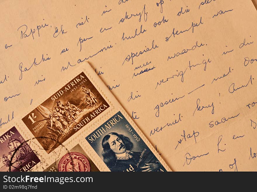 Old handwritten letter