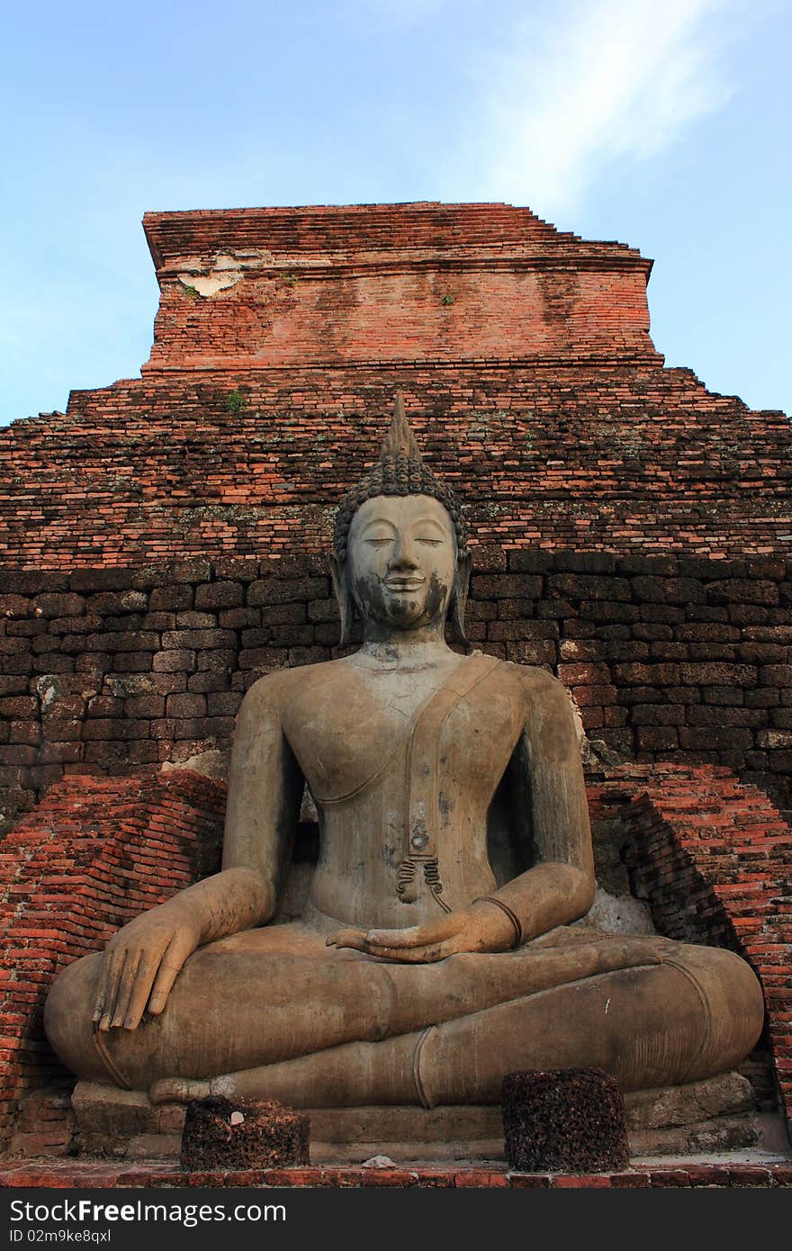 Buddha old a city is Sukothai , Thailand