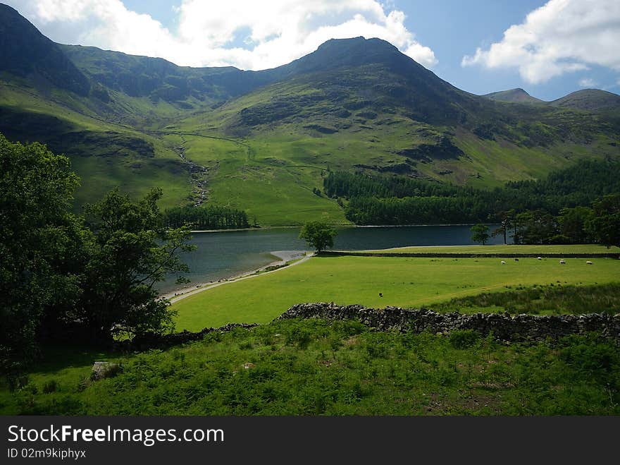 Looking north on Buttermere - Lake District