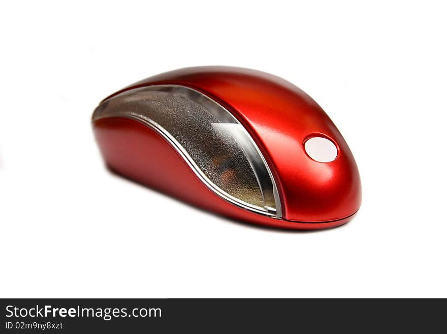 Red computer mouse