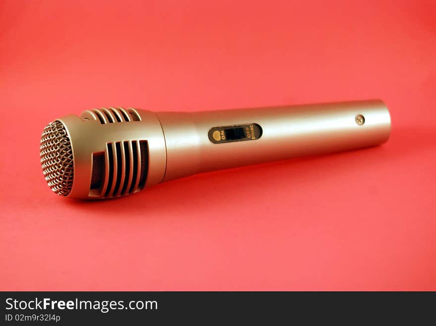 Microphone for public speaking and singing. Microphone for public speaking and singing