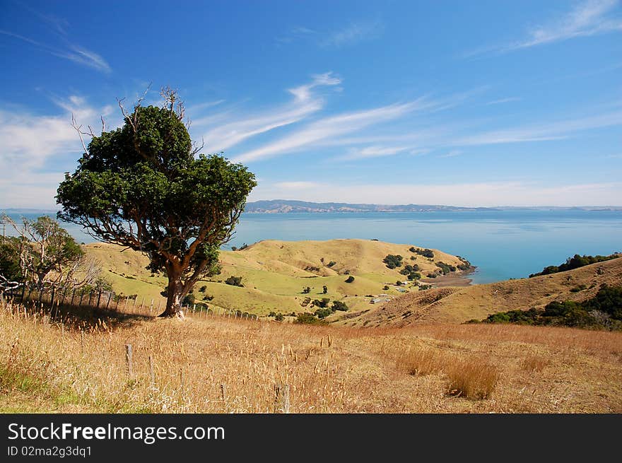 View of Pacific from the Coromandel Peninsula, New Zealand