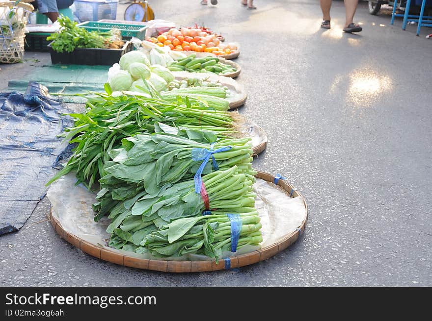 Vegetables in local market, Thailand