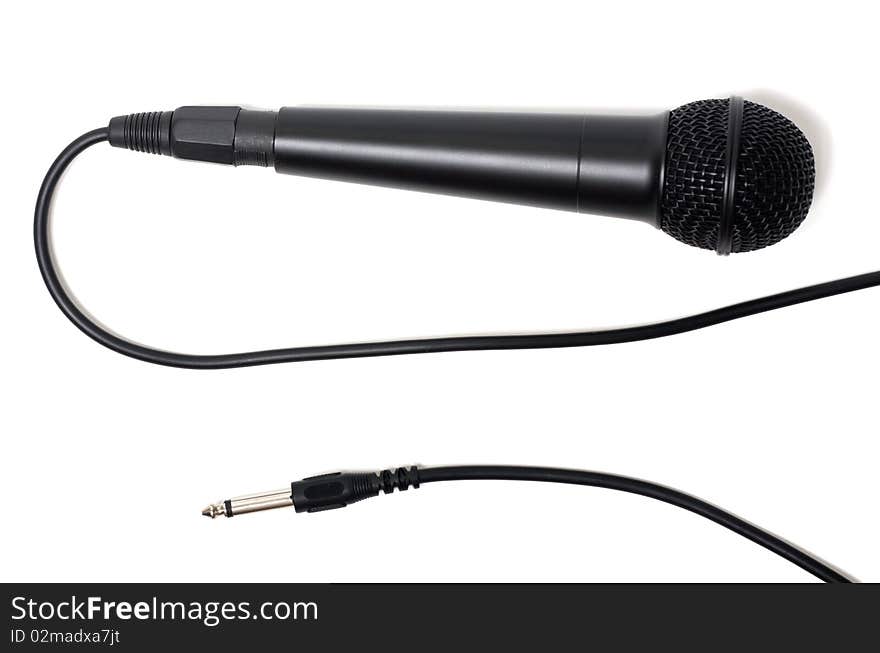 Microphone On White Background