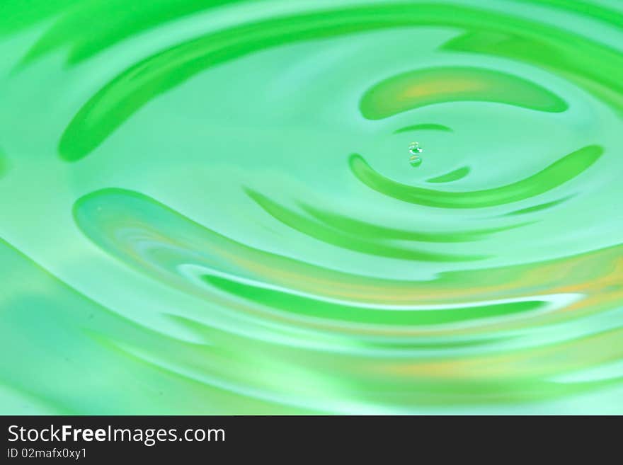 Wave of water look like an eye. The waves are composed in a half circle look like eyebrows. The water is green coloured with some yellow touch. Wave of water look like an eye. The waves are composed in a half circle look like eyebrows. The water is green coloured with some yellow touch.