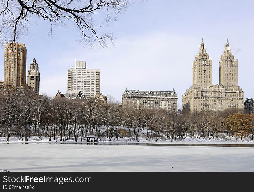 Winter Time in Central Park, New York City