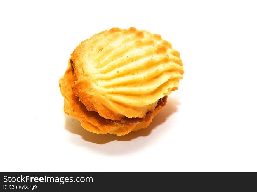 Photo of the cookies on white background. Photo of the cookies on white background