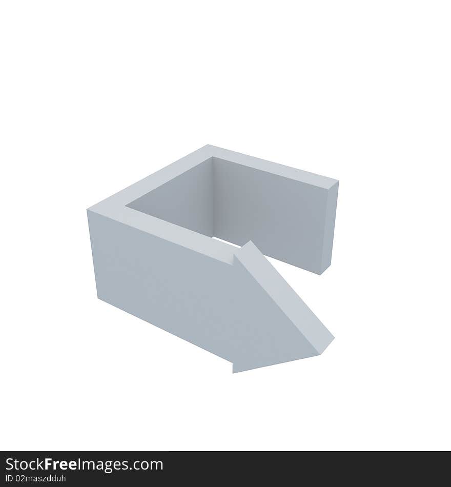 3D Square Arrow