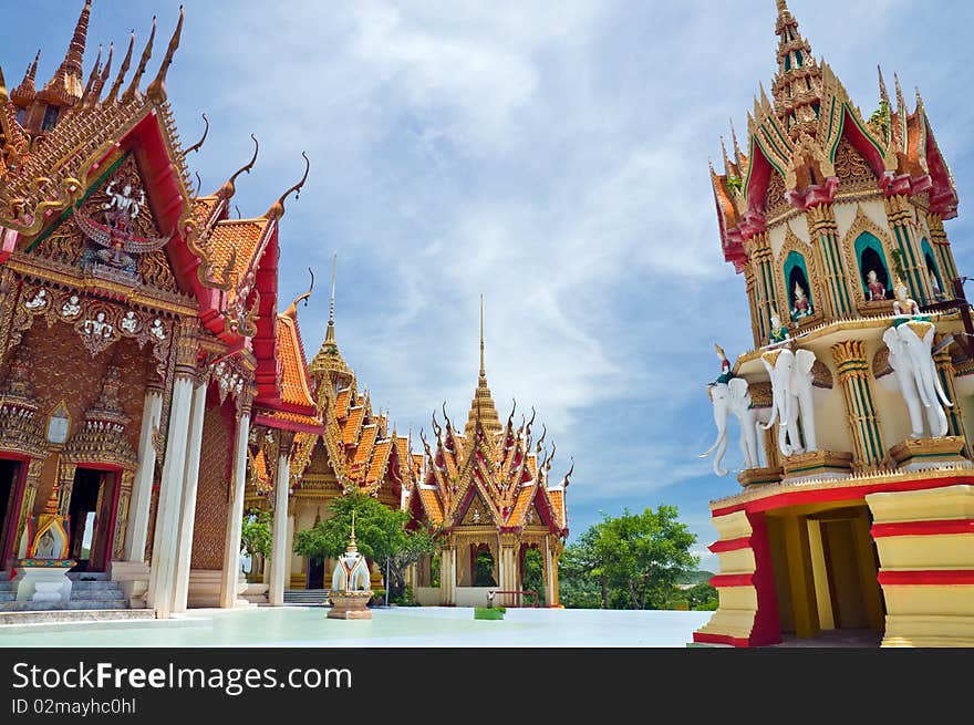 Buddhism temple in western central Thailand.