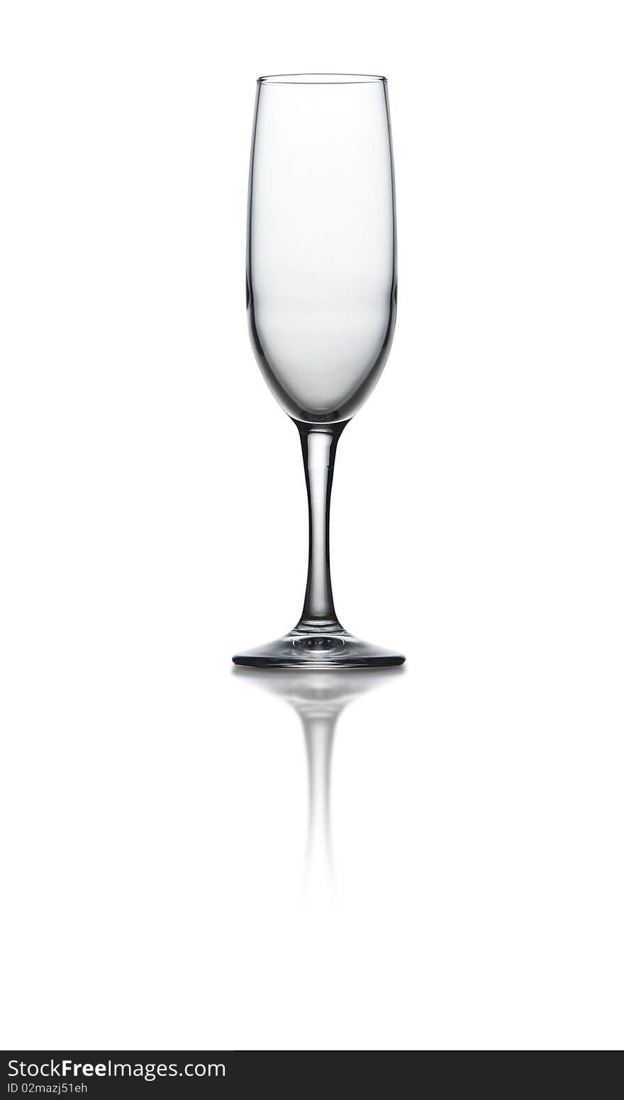 A wine glass on whithe background with path. A wine glass on whithe background with path