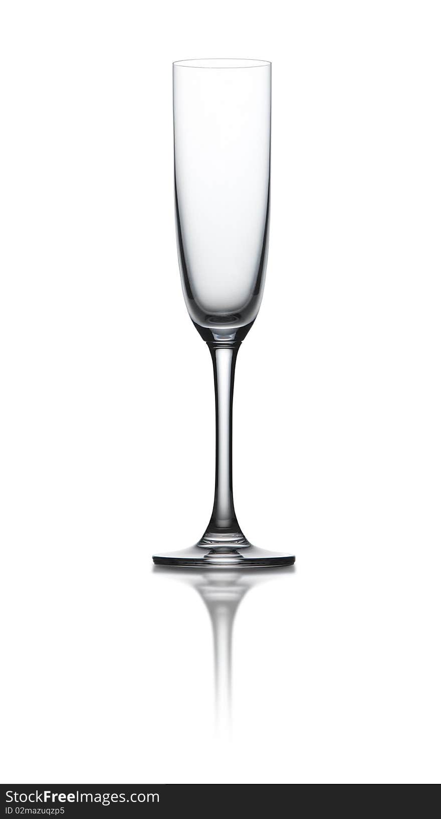 A wine glass on whithe background with path. A wine glass on whithe background with path