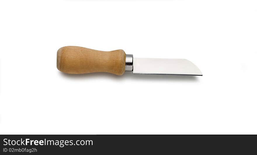 Cheese knife on white background. Cheese knife on white background