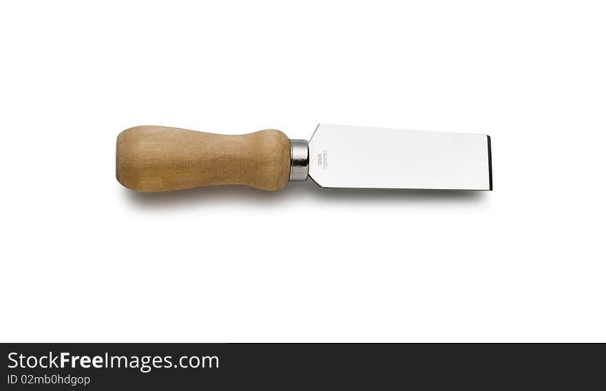 Cheese knife on white background. Cheese knife on white background