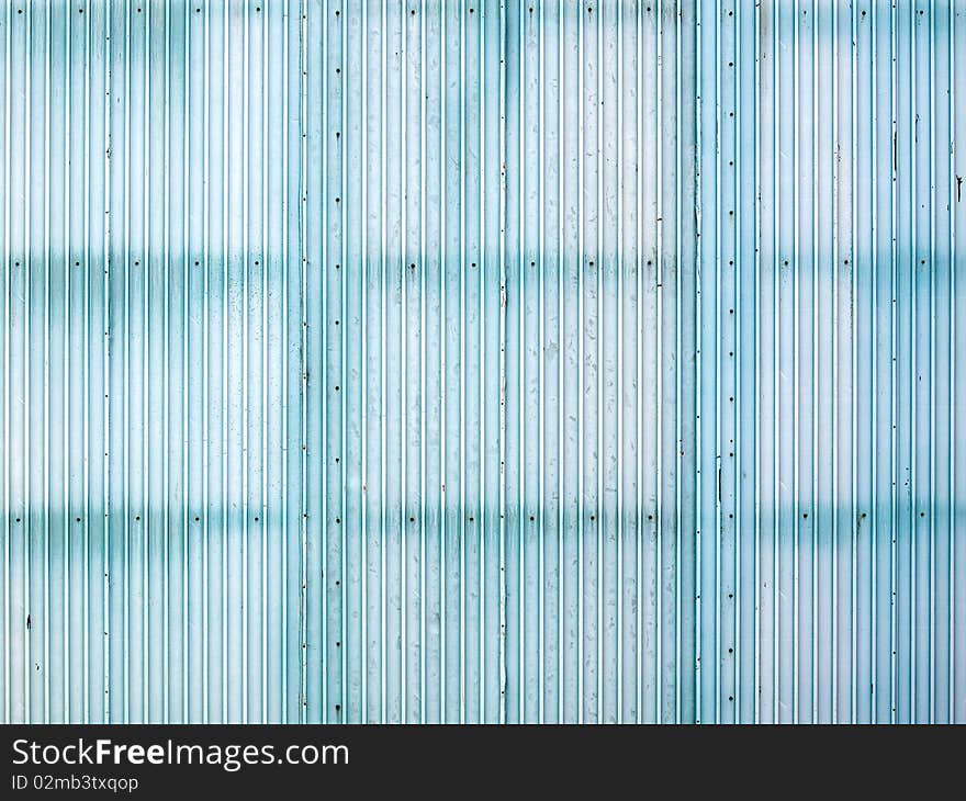 Blue corrugated metal indastrial surface. Blue corrugated metal indastrial surface.